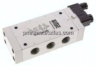 5/2-Wege Magnetventil, G 1/2", Feder, 115 V AC, Standard