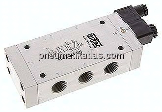 5/2-Wege Magnetventil, G 1/2", Feder, 230 V AC, Standard