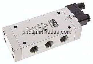 5/2-Wege Magnetventil, G 1/2", Feder, 24 V DC, Standard