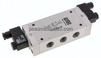 5/2-Wege Magnetimpulsventil, G 1/2", 24 V DC, Standard