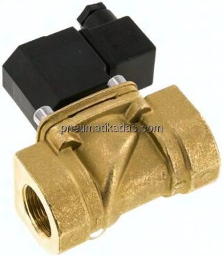 2/2-Wege Messing-Magnetventil G 3/4", -0,95 bis 16 bar, stromlos geschlossen (NC)