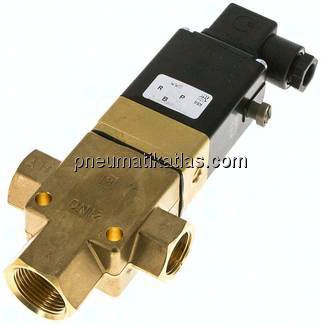 3/2-Wege Magnetventil G 1/2" stromlos geschlossen (NC)