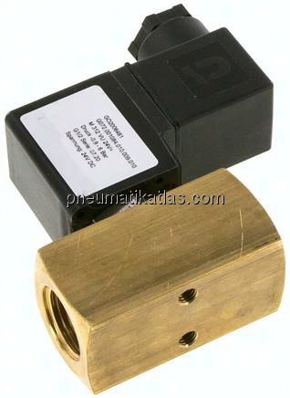 3/2-Wege Vakuumventil, G 1/2", -0,9 bis 6bar, 230 V AC