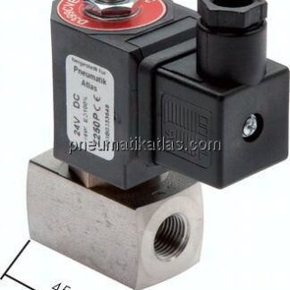 3/2-Wege ES-Magnetventil G 1/8" stromlos geschlossen (NC)