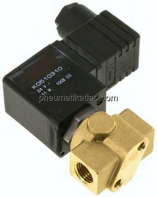 3/2-Wege Vakuumventil, G 1/4", -0,9 bis 6bar, 24 V DC