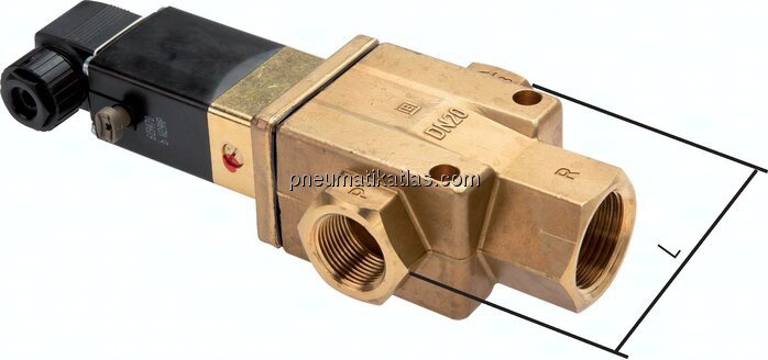 3/2-Wege Magnetventil G 1-1/2" stromlos geschlossen (NC)