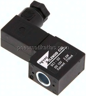 Magnetspule 12 V DC, Bauform L, Steckergröße 0