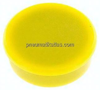 Kraftmagnet, 38mm, gelb, 10er Pack