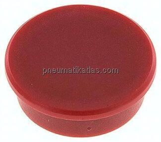 Kraftmagnet, 38mm, rot, 10er Pack