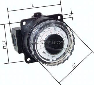Manometerregler, G 2", 0 - 3 bar