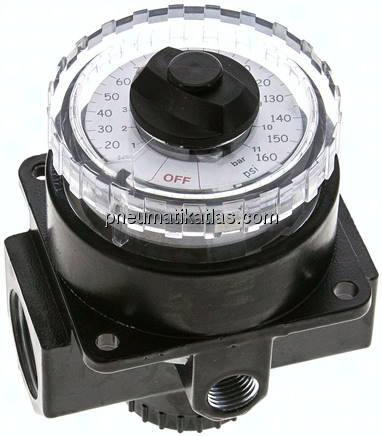 Manometerregler, G 3/4", 0 - 11 bar