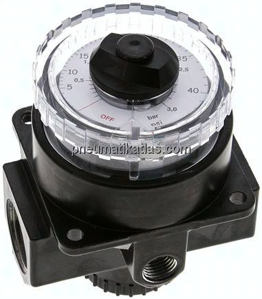 Manometerregler, G 3/4", 0 - 3 bar