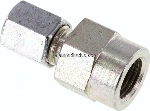 Manometer-Schneidringverschr. G 1/4"-6 L (M12x1,5), Stahl verzinkt