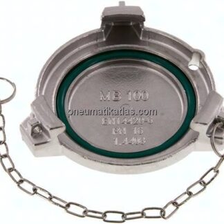 Tankwagenkupplung Verschlussdeckel, 1.4408 für VK 100 ES