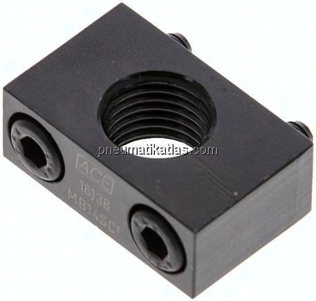 ACE-Klemmflansch, M 14x1,5, seitliche Befestigung