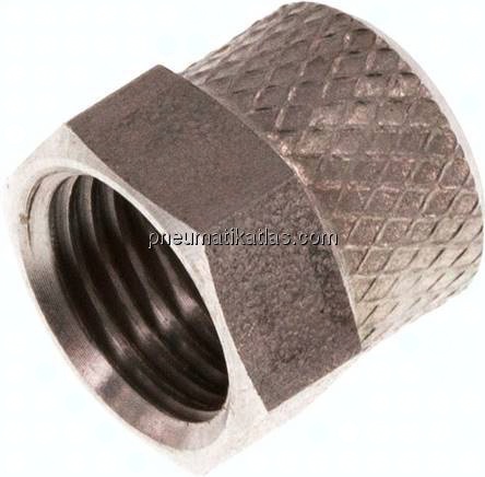 CK-Überwurfmutter 6x4mm(M 10x1), 1.4571