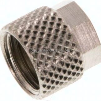 CK-Überwurfmutter 6x4mm(M 10x1), Messing vernickelt