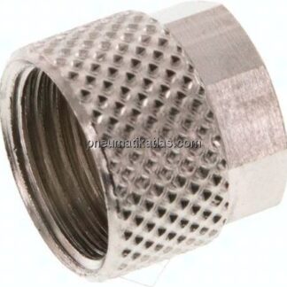 CK-Überwurfmutter 8x6mm(M 12x1), Messing vernickelt