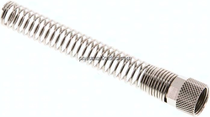 CK-Überwurfmutter 10x8mm(M 14x1), Messing vernickelt Knickschutz