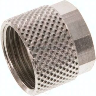 CK-Überwurfmutter 10x8mm(M 14x1), Messing vernickelt