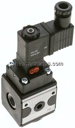 MULTIFIX 3/2-Wege Magnetventil (NC), G 1/4", 24 V DC