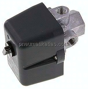 Kompressor-Druckschalter G 1/4", 4 - 12 bar (mit Schalter)