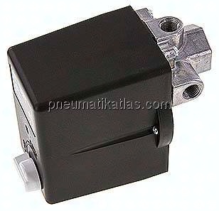 Kompressor-Druckschalter G 1/2", 6 - 16 bar (mit Schalter)