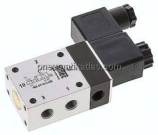 3/2-Wege Magnetventil mit Fremdluftanschluss, G 1/8"