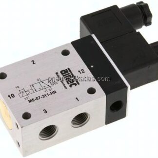 3/2-Wege Magnetventil mit Fremdluftanschluss, G 1/4"
