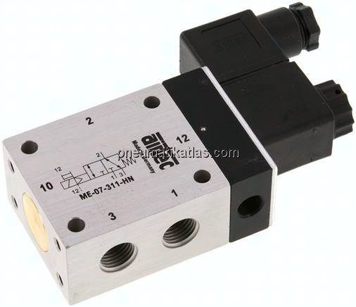 3/2-Wege Magnetventil mit Fremdluftanschluss, G 1/4"