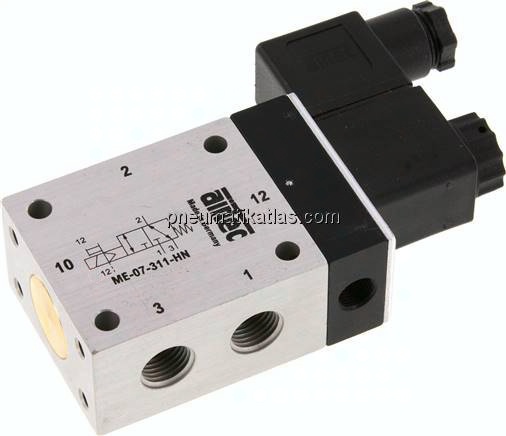 3/2-Wege Magnetventil mit Fremdluftanschluss, G 1/4"