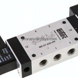 5/2-Wege Magnetimpulsventil mit Fremdluftanschluss, G 1/4"