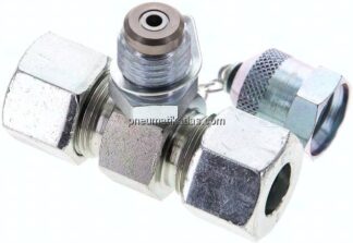 Messanschluss M16x2, 12 S (M20x1,5)-HD-Verschraubung, Stahl verzinkt