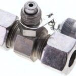 Messanschluss M16x2, 14 S (M22x1,5)-HD-Verschraubung, Stahl verzinkt