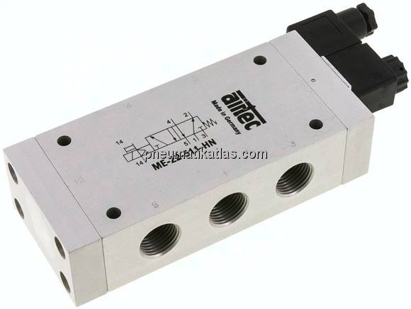 5/2-Wege Magnetventil mit Fremdluftanschluss, G 1/2"