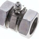 Messanschluss M16x2, 42 L (M52x2)-HD-Verschraubung, Stahl verzinkt
