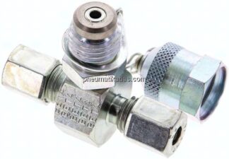 Messanschluss M16x2, 6 L (M12x1,5)-HD-Verschraubung, Stahl verzinkt