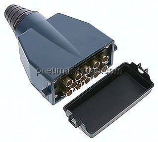 Mehrfachkupplung 12x 4mm Schl.,Stecker