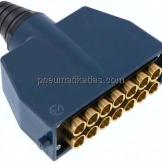 Mehrfachkupplung 14x 6mm Schl.,Stecker