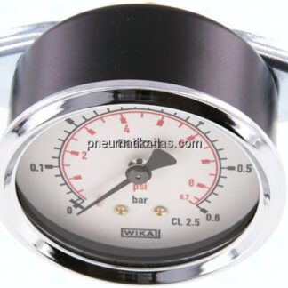 Einbaumanometer, 3-kant-Frontring, 63mm, 0 - 0,6 bar
