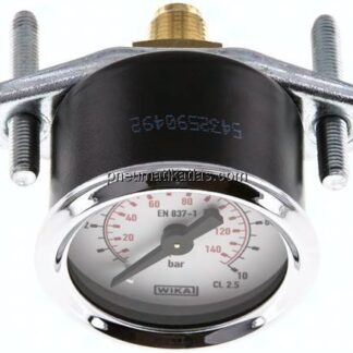 Einbaumanometer, 3-kant-Frontring, 40mm, 0 - 10 bar