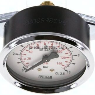 Einbaumanometer, 3-kant-Frontring, 63mm, 0 - 10 bar