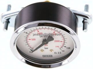 Einbaumanometer, 3-kant-Frontring, 63mm, 0 - 160 bar