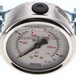 Glycerin-Einbaumanometer, 3kt-Frontring, 63mm, 0 - 160 bar