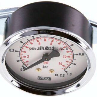 Einbaumanometer, 3-kant-Frontring, 63mm, 0 - 1 bar