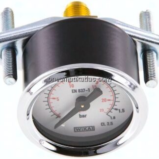 Einbaumanometer, 3-kant-Frontring, 40mm, 0 - 1,6 bar