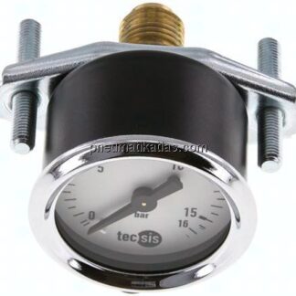 Einbaumanometer, 3-kant-Frontring, 40mm, 0 - 16 bar
