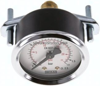 Einbaumanometer, 3-kant-Frontring, 50mm, 0 - 1,6 bar