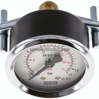Einbaumanometer, 3-kant-Frontring, 50mm, 0 - 1,6 bar