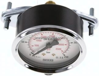 Einbaumanometer, 3-kant-Frontring, 63mm, 0 - 250 bar